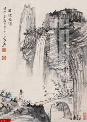 File gốc File tranh thủy mặc trung quốc TM1357 (thiết kế) cho in ấn