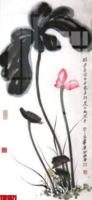 File ảnh File tranh thủy mặc trung quốc TM1371 (gốc) in decal dán tường