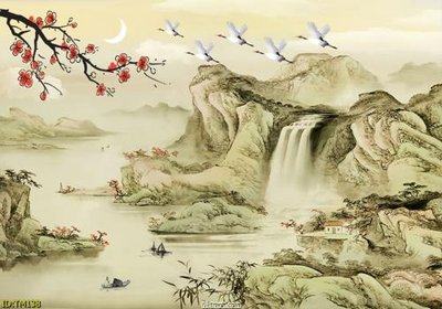 File gốc File tranh thủy mặc TM138 (trang trí) cho phòng khách