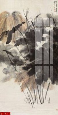 Ảnh gốc File tranh thủy mặc trung quốc TM1382 (siêu chi tiết) để in ấn