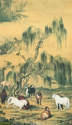 File in lụa File tranh thủy mặc TM15 (phong cảnh) File tranh thủy mặc TM15