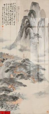 Download file gốc File tranh thủy mặc trung quốc TM1502 (in lụa) nghệ thuật