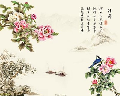 File gốc File tranh thủy mặc TM151 (cho in ấn) độc quyền