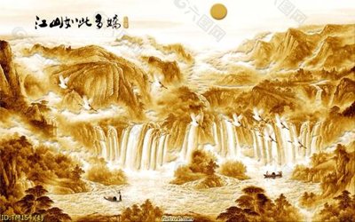 File tranh File tranh thủy mặc TM154 (gốc) phong cách tối giản