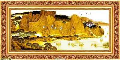 File gốc File tranh thủy mặc TM180 (in lụa) tranh thuận buồm