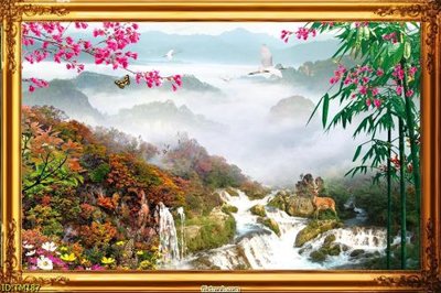 Tải file PSD File tranh thủy mặc TM187 (nguyên layer) để in