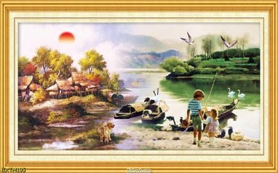 Mua file gốc File tranh thủy mặc TM195 (in ấn) tại Filetranh.com