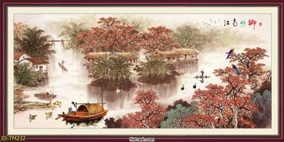 Tải file gốc in lụa File tranh thủy mặc TM232 siêu nét