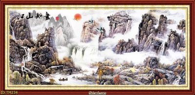 Tải file File tranh thủy mặc TM234 (ảnh gốc) in gạch men