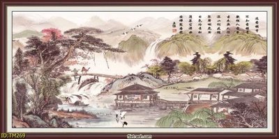 File gốc File tranh thủy mặc TM269 cho in ấn và thiết kế