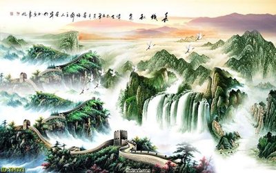 Ảnh gốc File tranh thủy mặc TM321 (nét căng) in mica