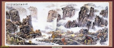 File gốc File tranh thủy mặc TM45 (thiết kế) cho in ấn