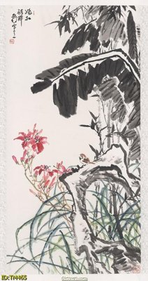 File in trần File tranh thủy mặc TM465 (file gốc) phong thủy