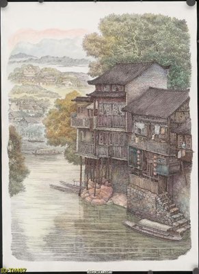 File in ấn chuyên nghiệp File tranh thủy mặc TM487 (file gốc)