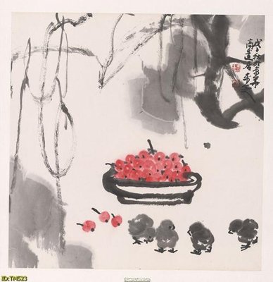 File in trần File tranh thủy mặc TM523 (bản gốc) đại dương