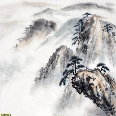 File tranh File tranh thủy mặc TM652 (gốc) chủ đề con người