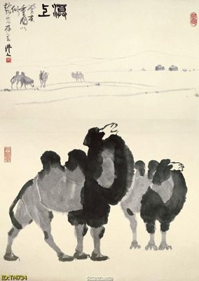 File tranh in tráng gương File tranh thủy mặc TM734 (siêu nét)