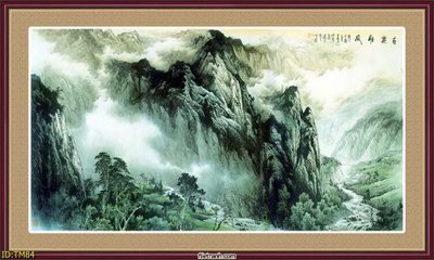 File tranh in mica File tranh thủy mặc TM84 (độ phân giải cao)