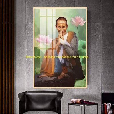 File gốc File tranh thầy thích minh tuệ TMT138 (vector) cho in ấn