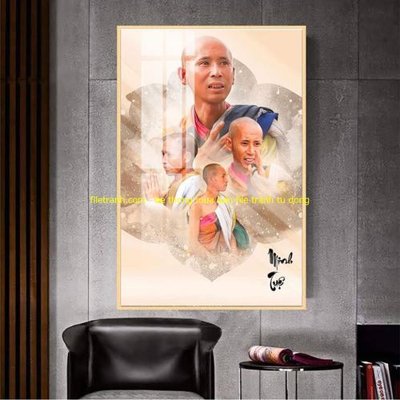 Chi tiết file gốc File tranh thầy thích minh tuệ TMT140 (cho in tráng gương)