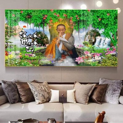 File tranh gốc PSD File tranh thầy thích minh tuệ TMT38 còn nguyên layer