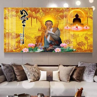 File gốc File tranh thầy thích minh tuệ TMT46 (AI/EPS) cho in ấn