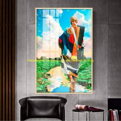 File ảnh File tranh thầy thích minh tuệ TMT84 (gốc) cho trang trí nội thất