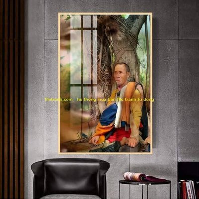 Download file gốc File tranh thầy thích minh tuệ TMT96 (in mica) trong suốt