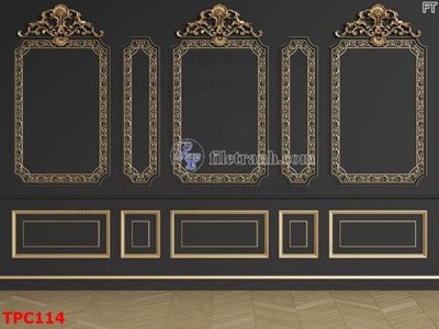 File tranh in trần Tranh phào chỉ TPC114 (ảnh gốc siêu nét)