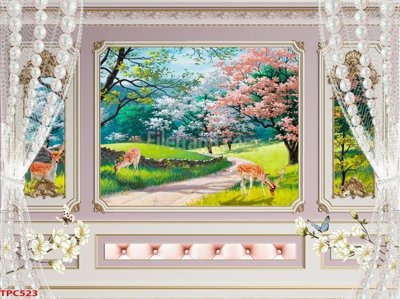 File ảnh Tranh phào chỉ TPC523 (gốc) in decal dán tường