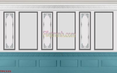 Download file gốc Tranh phào chỉ TPC535 (in mica) trang trí