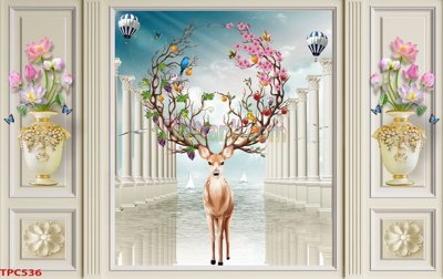 File ảnh Tranh phào chỉ TPC536 (gốc) in PP, decal