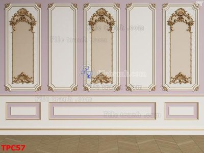 Hình ảnh file gốc Tranh phào chỉ TPC57 cho in UV
