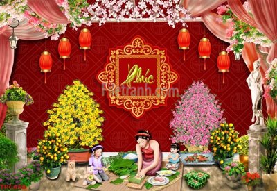 Download file Tranh phào chỉ TPC658 (gốc) in mica ốp bếp