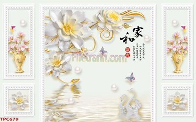 File tranh gốc Tranh phào chỉ TPC679 (bản quyền) độc đáo