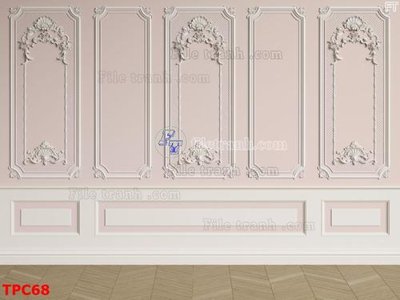 File in mica Tranh phào chỉ TPC68 (bản gốc) làm vách ngăn