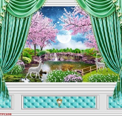 File gốc Tranh phào chỉ TPC698 (in mica) trang trí