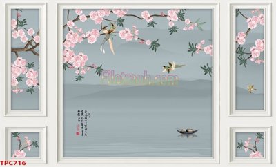 Download file gốc Tranh phào chỉ TPC716 (in mica) 3D