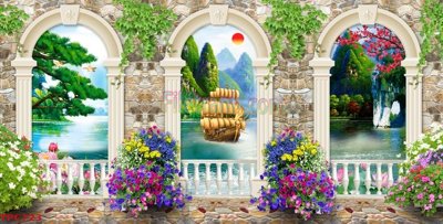 File gốc Tranh phào chỉ TPC723 (bản quyền) cho in ấn