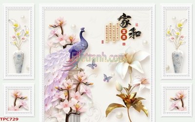 File ảnh Tranh phào chỉ TPC729 (gốc) in PP, decal