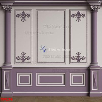 File in ấn Tranh phào chỉ TPC74 (bản gốc) sắc nét