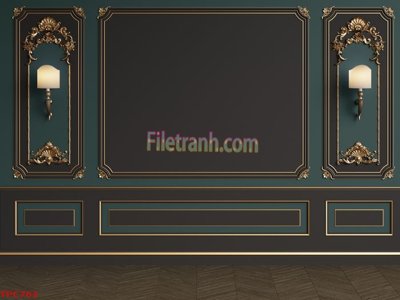 File gốc Tranh phào chỉ TPC763 (in mica) cắt laser