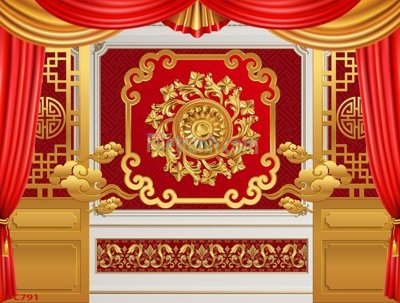 File in mica Tranh phào chỉ TPC791 (bản gốc) làm vách ngăn