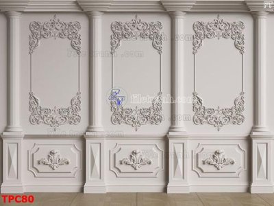 Download file Tranh phào chỉ TPC80 (gốc) in mica đèn LED