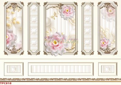 File gốc Tranh phào chỉ TPC818 (in mica) làm quà tặng