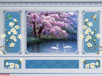 File gốc Tranh phào chỉ TPC826 (cho in ấn) độc quyền