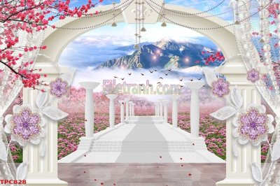 Tệp tin gốc Tranh phào chỉ TPC828 (dùng cho in) Tranh phào chỉ TPC828