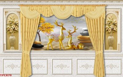 Hình ảnh file gốc in trần nhà Tranh phào chỉ TPC870