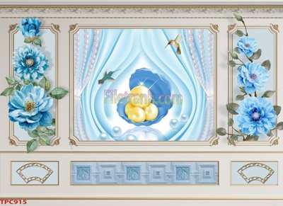 File tranh Tranh phào chỉ TPC915 (ảnh gốc) in trần xuyên sáng