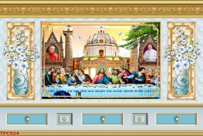 File tranh Tranh phào chỉ TPC924 (gốc) chủ đề động vật